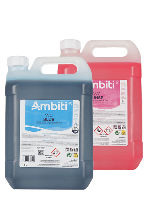 Pack estalvi líquid Rinse! Ambiti WC Blue + Ambiti Rinse