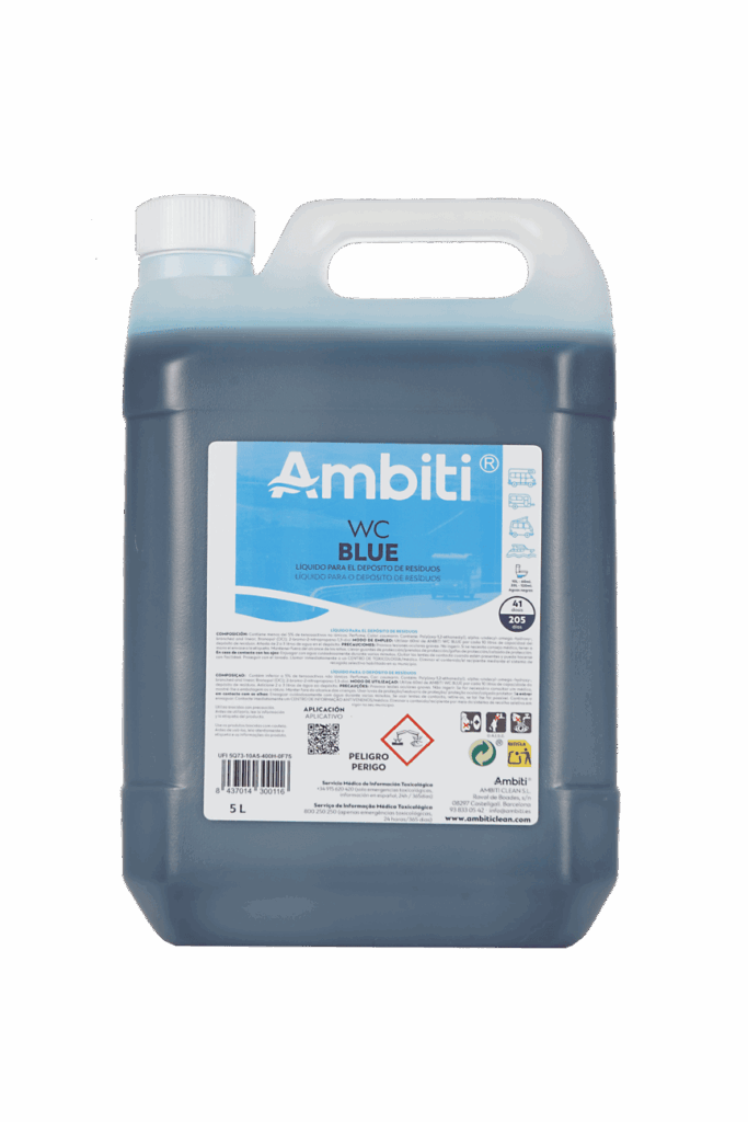 Líquid per al dipòsit d'aigües negres Ambiti Blue garrafa