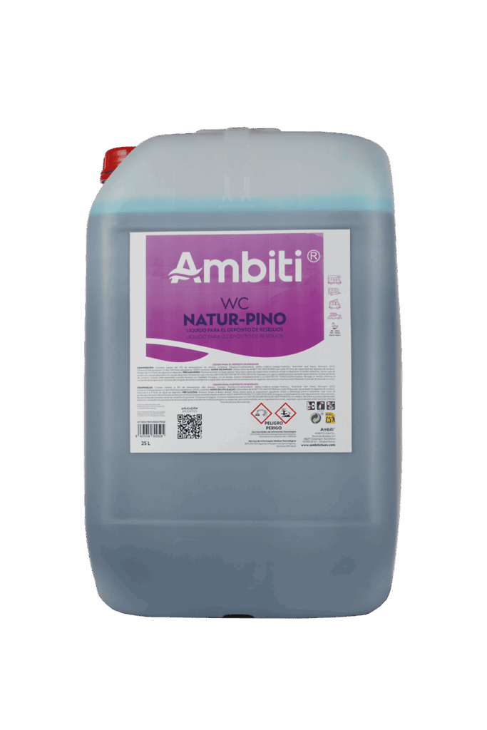 Líquid amb olor de pi per a dipòsit d'aigües negres Ambiti WC Natur Pino Bidó