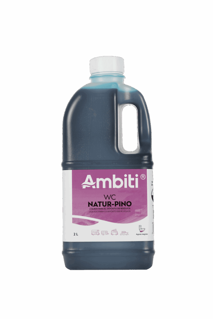 Líquid amb olor de pi per a dipòsit d'aigües negres Ambiti WC Natur Pino Ampolla