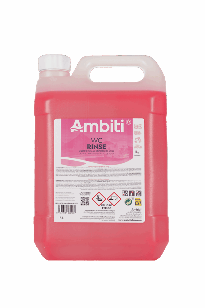 Líquido para la cisterna del WC Ambiti Rinse Garrafa
