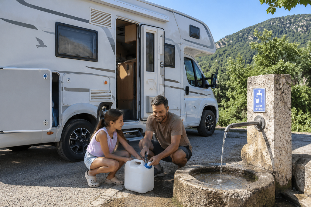 aigua a l’autocaravana